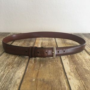 Perry Ellis Brown Leather Belt